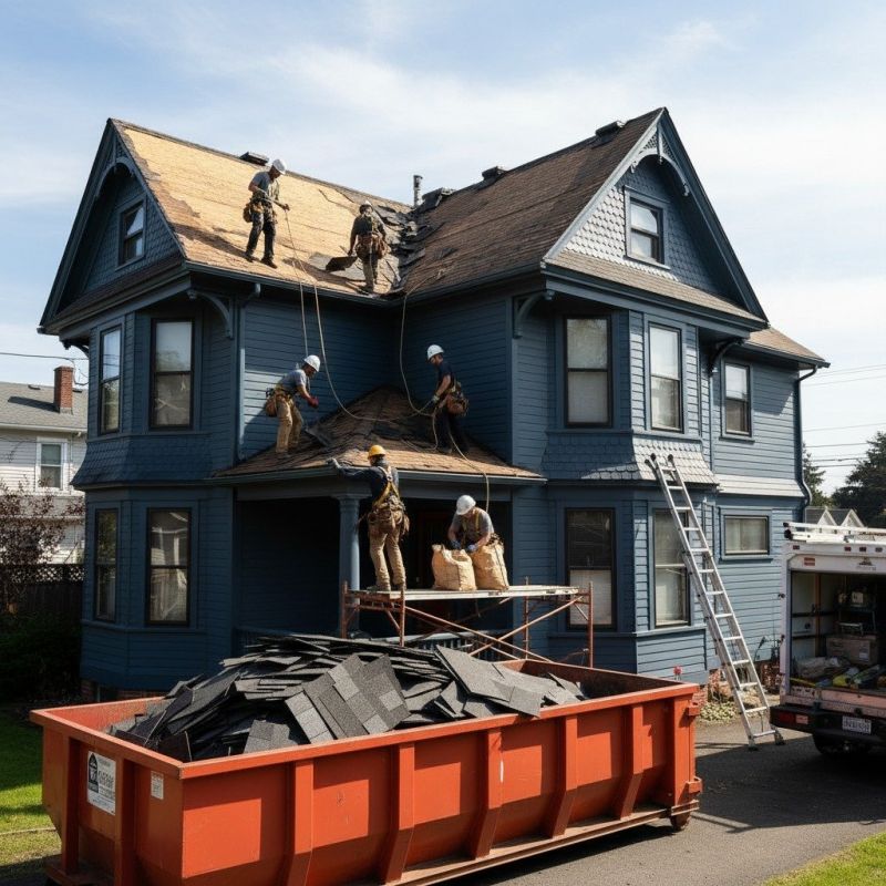 Damaged Roof Replacement in Fredericksburg, VA