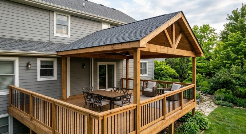 Porch Roofing Installation in Worcester, MA